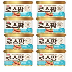 (롯데햄) 로스팜97 라이트 200g(8캔) 압도적인 돼지고기함량