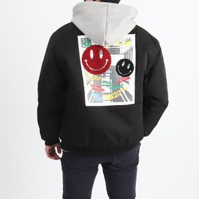 WBH 남자 빅사이즈 스마일 패치 점퍼 ~3XL