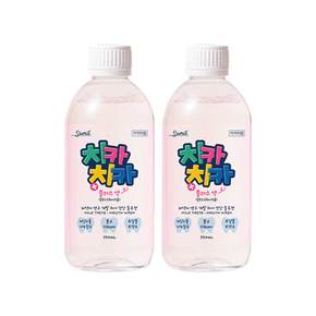 [G] 삼일제약 치카치카 플러스액 풍선껌맛 350ml 2개 / 충치예방 가글 무알콜 불소 자일리톨 함