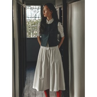 FRONTROW Tuck Flared Skirt _ 2color