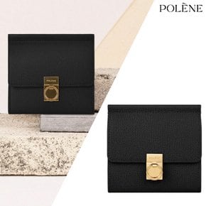 POLENE 폴렌느 누메로 넘버세븐 지갑 TEXTURED BLACK