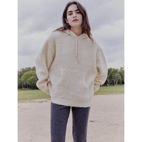 [x WhateverWeWant]Hoodie Mohair Sweater-