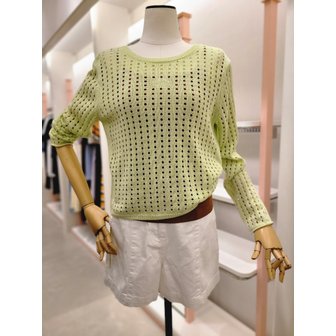 잇미샤 [여주점] 여성 크로셰 스트링 니트풀오버 (ITP5KPO900A)