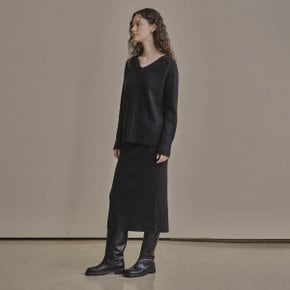 WOOL H SKIRT_CHARCOAL