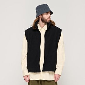 CB BASIC FLEECE VEST (BLACK)