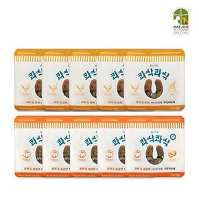 체험팩   독 콰삭콰삭 치킨&오트 5팩 + 호박&코코넛 5팩 12g (10팩)