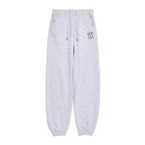 A LOGO EMBLEM PATCH SWEAT PANTS MELANGE-A컬러패치