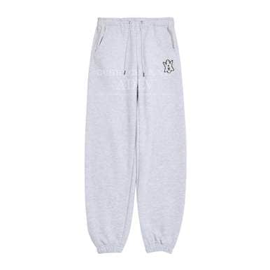 A LOGO EMBLEM PATCH SWEAT PANTS MELANGE-A컬러패치