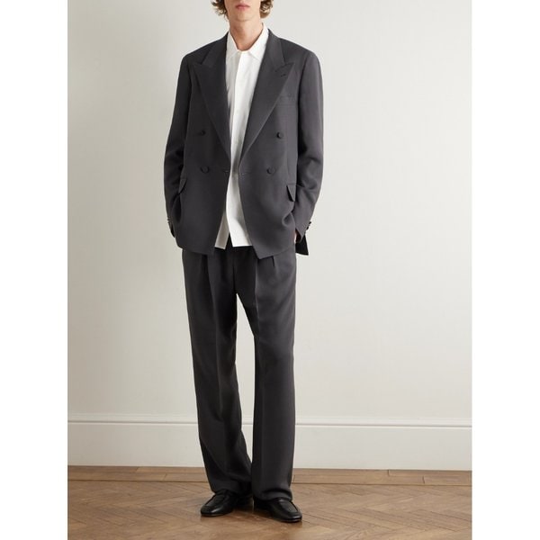 유밋 베난 쟈니 스트레이트 실크 울 블렌드 팬츠 46376663163004079