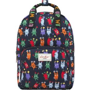 영국 캐스키드슨 백팩 Cath Kidston Medium Backpack Rucksack Good Mini Monsters in Navy Blue