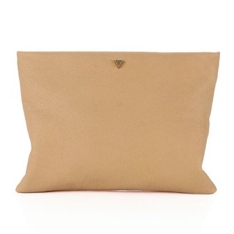 더히 SAM CLUTCH BAG BEIGE