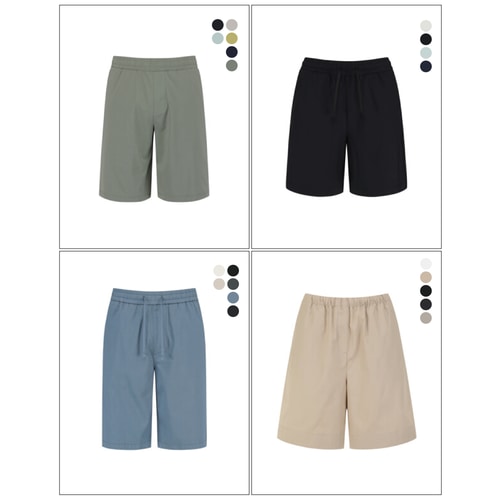 여름 필수아이템 남녀 탄성반바지/물놀이용/초중량/전체밴딩/부드러운면/운동/조깅/초특가4종택1