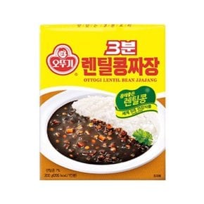 (주)오뚜기 오뚜기 3분 렌틸콩짜장 200g  1개
