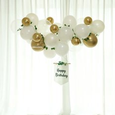 DIY 골드 풍선가랜드 /생일파티 브라이덜샤워 베이비샤워 생일꾸미기  풍선장식 웨딩촬영 웨딩풍선