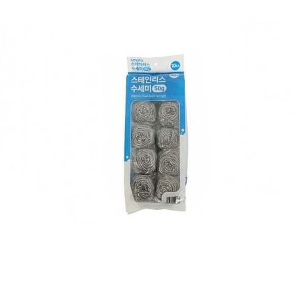 확대된 대표 smato 청소용품 수세미 스테인리스수세미50g(10P) 1봉