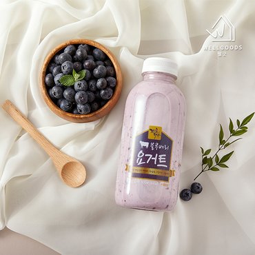 웰굿 강훈목장 수제 블루베리요거트 500ml x 3