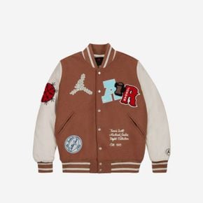 조던 x 트래비스 스캇 바시티 자켓 앤티크 브라운 - US/EU Jordan x Travis Scott Varsity Jacke