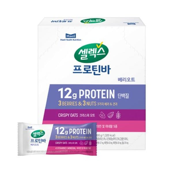 코어 프로틴 에너지 단백질바 베리오트바  50g*6개(1박스)