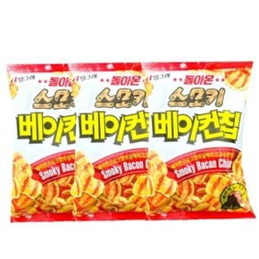 돌아온 스모키 베이컨칩 70g (3개)