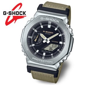 [지샥 정품] G-SHOCK 지얄오크 메탈 패브릭밴드 전자 군인시계 GM-2100C-5A