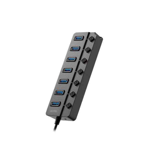 USB 3.2 개별전원 스위치 7포트 멀티허브 HUB-54