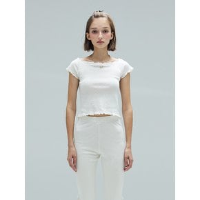 APRIL BOAT-NECK T - IVORY