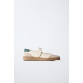 ZARA 자라 키즈 스포티 발레 플렛 슈즈 화이트 2433730001 2433730 1237030