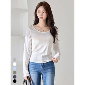 데일리 여리핏 유넥 긴팔 티셔츠 M2603TS024A_P418296226