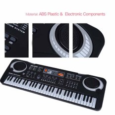 킨소61 키 전자 디지털 키보드 피아노 마이크 포함 16 음색 8 타악기 어린이용 10 리듬