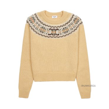셀린느 FW24 여성 트리옹프 크루넥 스웨터 2ADLL875Z 11JA