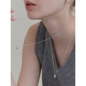 [진주귀걸이 2종 증정] Teardrop long necklace