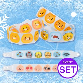 [패밀리팩/6개 SET] 카카오프렌즈 아이스 와이드 넥쿨러 쿨링 넥밴드