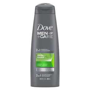 [해외직구] Dove 도브 남성용 2in1 프레쉬 플러스 클린 샴푸, 컨디셔너 355ml