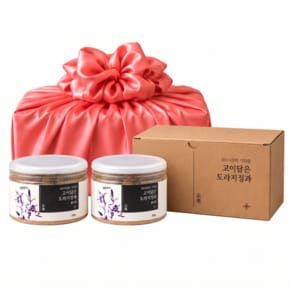 [명절 후 배송]수제 콩고물 도라지정과 200g x 2(보자기선물포장)