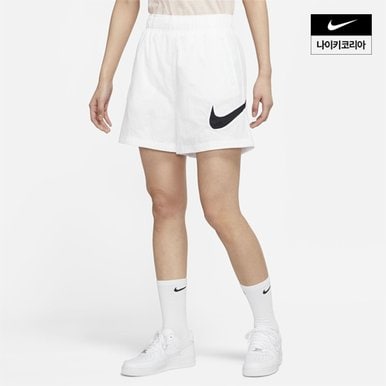 우먼스 나이키 스포츠웨어 에센셜 HBR 하이라이즈 우븐 쇼츠 AS NIKE DM6740-100