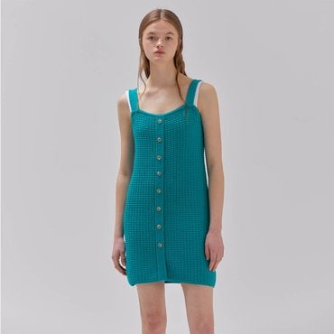 레이브 Knit Mini Onepiece in Green VK3MO234-32
