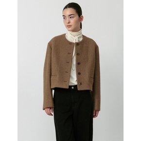 Wool Button Jacket_Brown