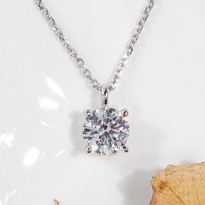 2캐럿 랩그로운 다이아몬드 목걸이 4프롱 프러포즈 예물 결혼 기념일 선물