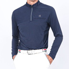 KYJ GOLF 남성 리벌스 반집업 골프티셔츠