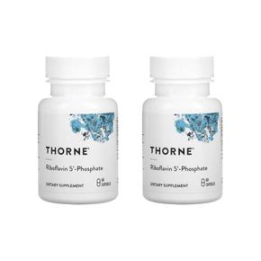 [해외직구] 쏜리서치 리보플라빈 5 파스페이트 인산염 60캡슐 2팩 Thorne Research Riboflavin 5 Phosphate 60 Capsules