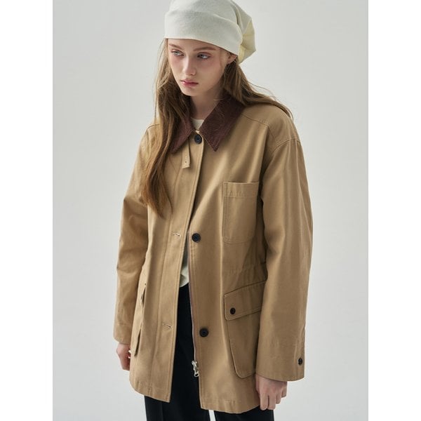 코튼 하프 워크 자켓 [3COLORS]