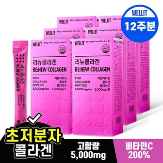  리뉴콜라겐 저분자 피쉬 콜라겐 펩타이드 5,000ml 6box