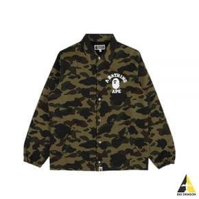 A BATHING APE 24 1St Camo COACH 코치 Jacket M (1K30140005 GREEN) (1St 카모 자켓)