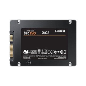 [s] 870 EVO 250GB SATA3 TLC 2.5인치 SSD MZ-77E250B/KR 공식인증 (정품)