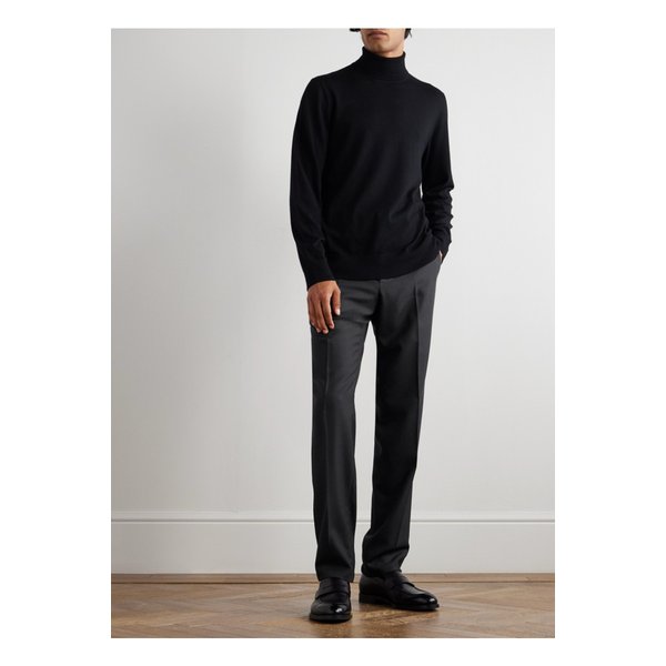 브리오니 스트레이트 울 수트 팬츠 블랙 46376663162851083