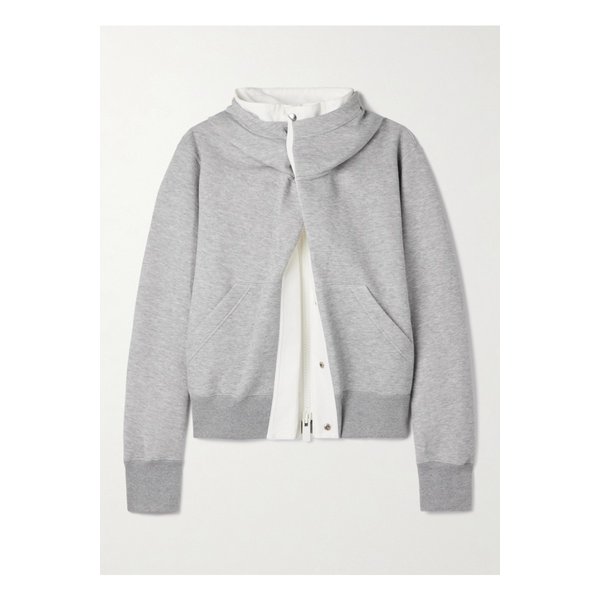 패널 코튼 캔버스 코튼 혼방 저지 후디 라이트 그레이 46376663162869274