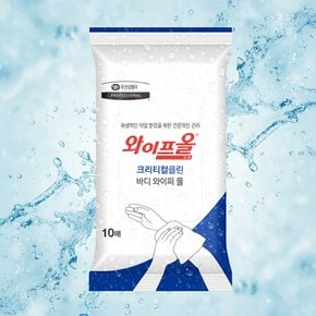 쿨링 티슈 물티슈 바디 와이퍼 쿨 일회용 타올 10매