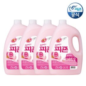 섬유유연제 핑크로즈 2.5L 용기 x 4개