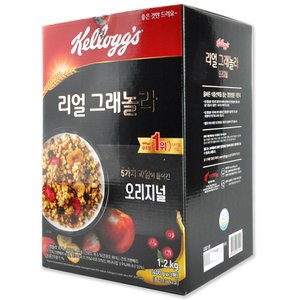  코스트코 켈로그 리얼 그래놀라 오리지널 1.2kg (400g x 3팩) 시리얼