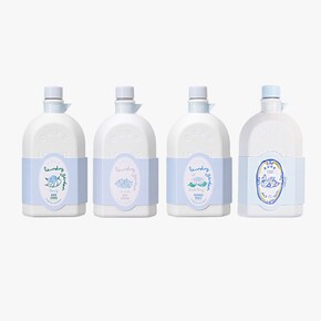 그리너리자스민+소피제라늄+베르가못뮤게+아니스바닐라 퍼퓸 세탁세제 500ml*4개